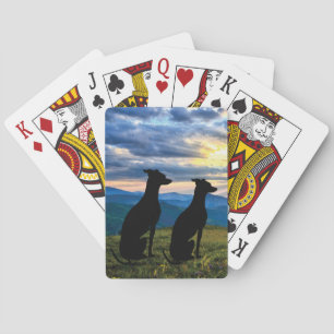 Sighthounds - Greyhound Sunset Casinokort