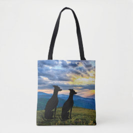 Sighthounds - Greyhound Sunset Tygkasse