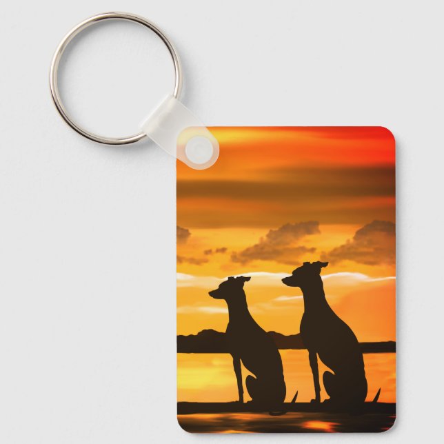 Sighthounds & Sunrise  Nyckelring (Framsida)