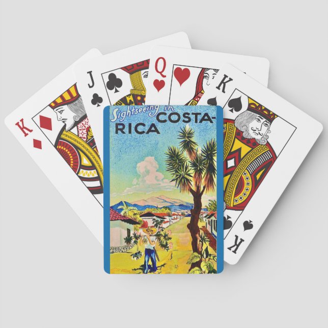 Sightseeing Costa Rica Playing Cards Casinokort (Baksidan)