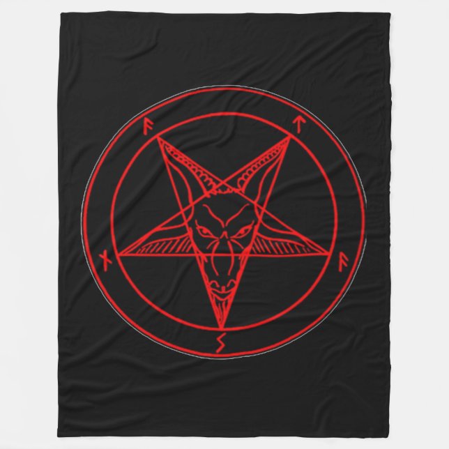 SIGIL av BAPHOMET Fleecefilt (Framsidan)
