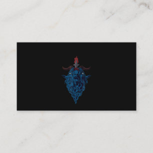 Sigil av baphomet got av Mendes Satan Mörk Goth Visitkort
