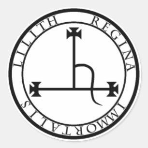 Sigil av den Lilith klistermärken