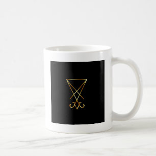 Sigil av det Lucifer- A symbolet av satanism Kaffemugg