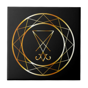 Sigil av Lucifer Kakelplatta