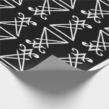 Sigil av Lucifer som slår in papper