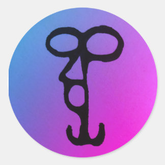 Sigil-etikett utan hinder runt klistermärke