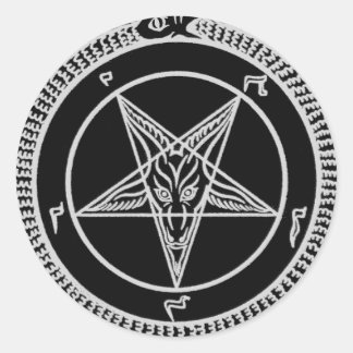 Sigil för Baphomet-dekal Runt Klistermärke