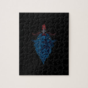 Sigil of Baphomet goat of Mendes Satan Mörk Goth Pussel