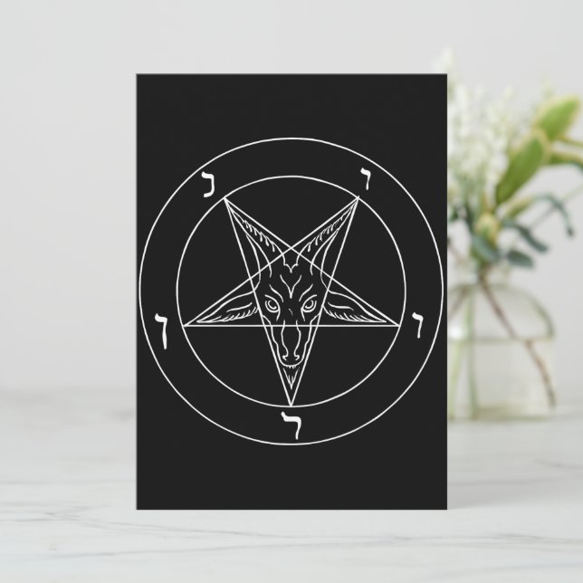 Sigil of Baphomet Julkort (Stående Fram)
