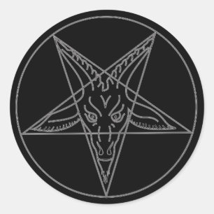 Sigil of Baphomet Runt Klistermärke