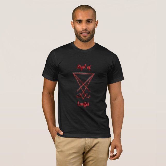 Sigil of Lucifer T Shirt (Hel framsida)