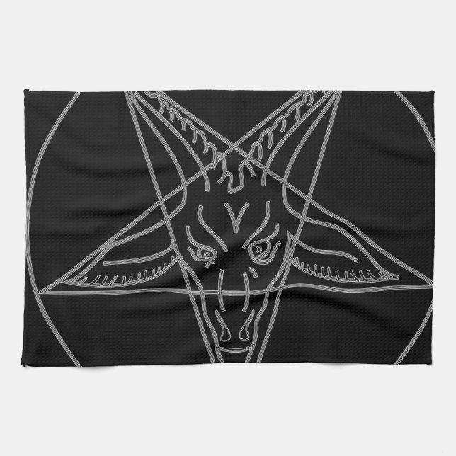 Sigilen av Baphomet Kökshandduk (Horisontell)