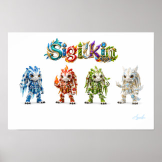 Sigilkin — Fyra Elementära Hjältar Poster
