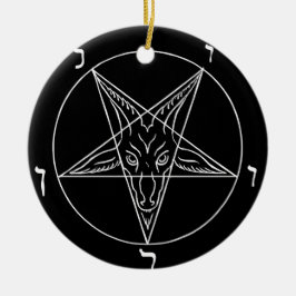 Sigill av Baphomet Julgransprydnad Keramik