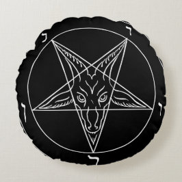 Sigill av Baphomet Rund Kudde