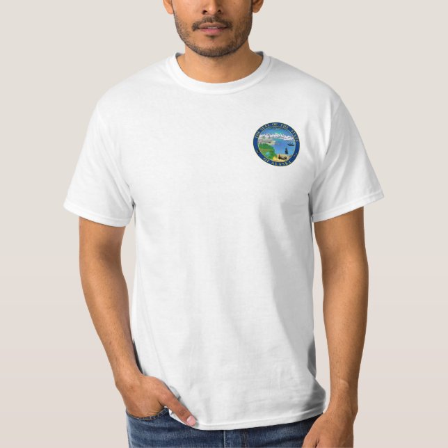 Sigill för Alaska State USA T-Shirt (Framsida)