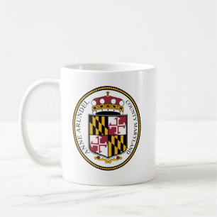 Sigill för Anne Arundel County, MD Kaffemugg