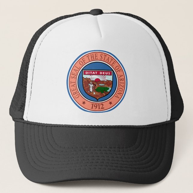 Sigill för Arizona State USA Truckerhatt Keps (Framsida)