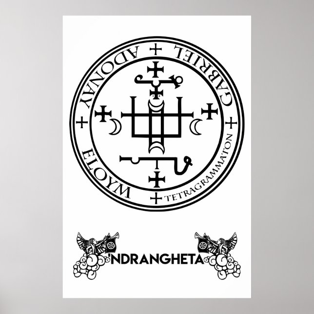 sigillo Arcangelo Gabriele - "Ndrangheta Poster (Framsidan)