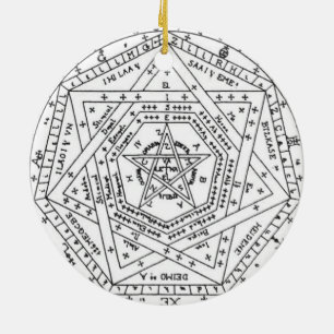 Sigillum Dei Aemeth Julgransprydnad Keramik