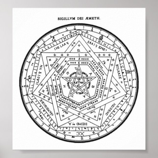 Sigillum Dei Aemeth Poster (Framsidan)