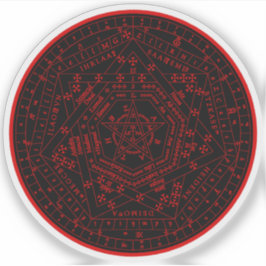 Sigillum Dei Aemeth (red) Klistermärken