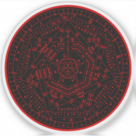 Sigillum Dei Aemeth (röd) Klistermärken