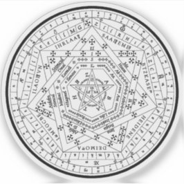 Sigillum Dei Aemeth (svart) Klistermärken