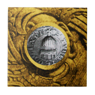 SIGILLUM TEMPLARIOHERRARNA KAKELPLATTA