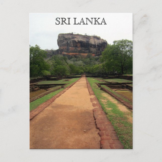 sigiriya sten sri lanka vykort (Framsida)