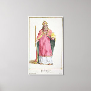 Sigismund (1368-1437) heliga romerska kejsare canvastryck