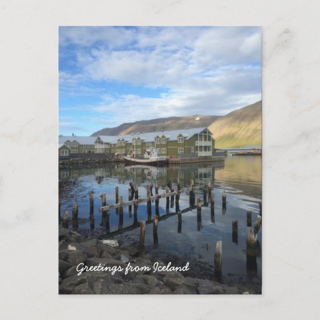 Siglufjordur - Island Vykort (Framsida)