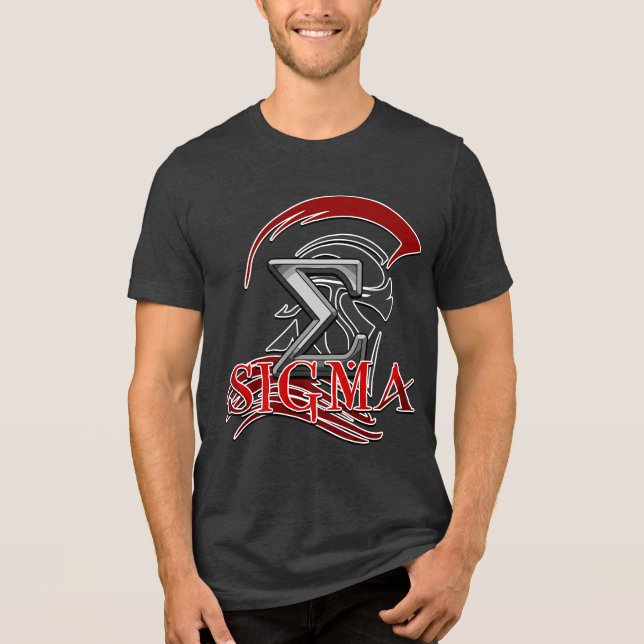 SIGM 3 Men's Basic T-Shirt Tri-Blend Shirt (Framsida)