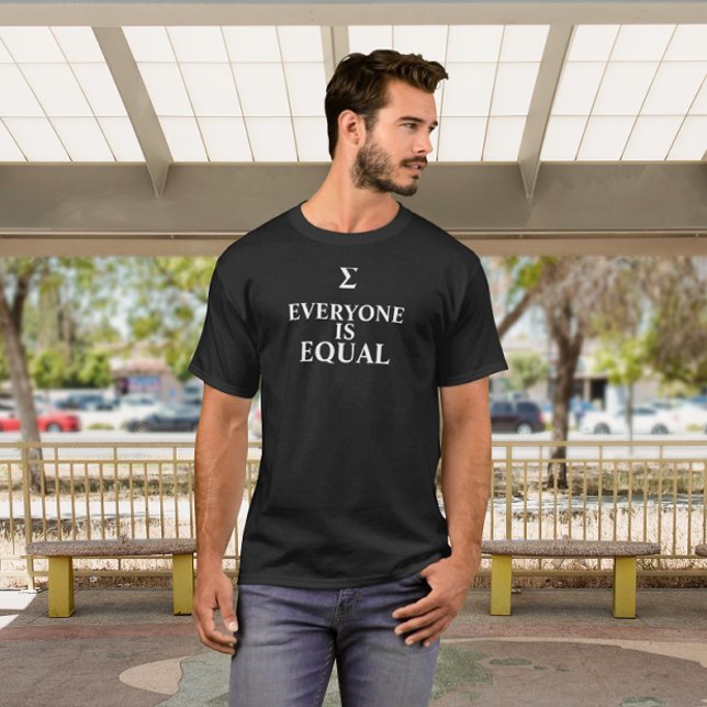 Sigma Alla är lika med Black T-Shirt (Skapare uppladdad)