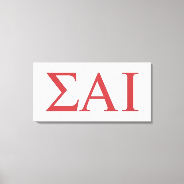 Sigma Alpha Iota grekiska bokstäver Canvastryck (Framsida)
