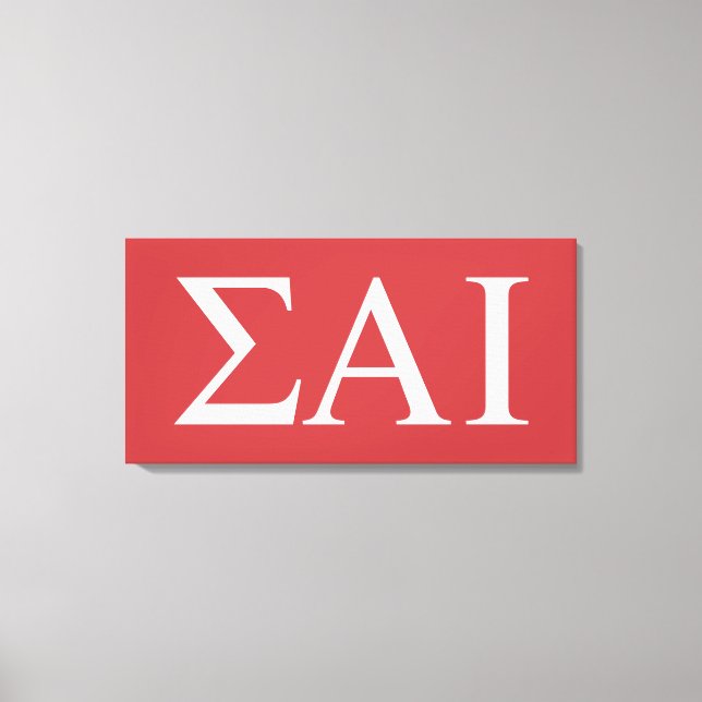 Sigma Alpha Iota grekiska bokstäver Canvastryck (Framsida)