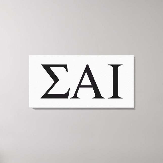 Sigma Alpha Iota grekiska bokstäver Canvastryck (Framsida)