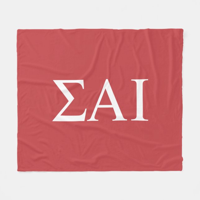 Sigma Alpha Iota grekiska bokstäver Fleecefilt (Framsidan (Horisontell))