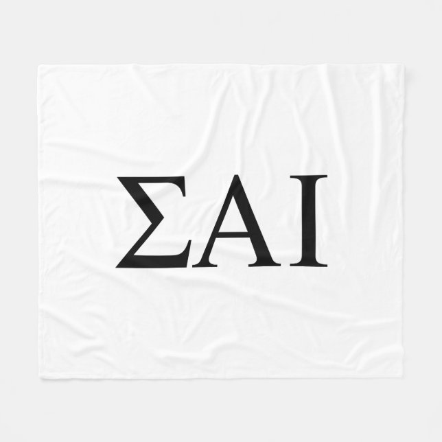 Sigma Alpha Iota grekiska bokstäver Fleecefilt (Framsidan (Horisontell))
