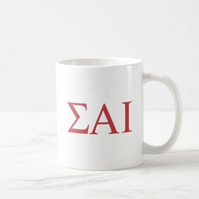 Sigma Alpha Iota grekiska bokstäver Kaffemugg (Höger)