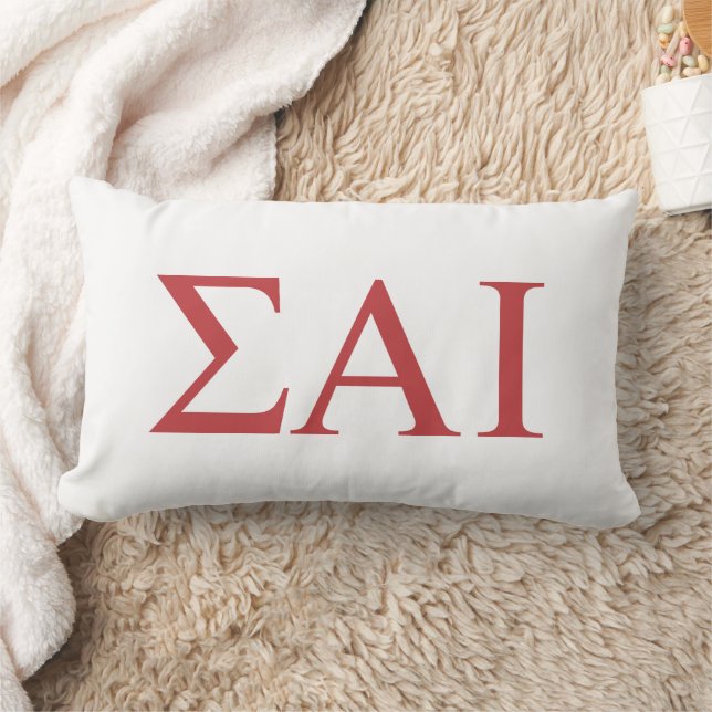 Sigma Alpha Iota grekiska bokstäver Lumbarkudde (Filt)