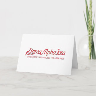 Sigma Alpha Iota Internationella Musiksyskonskap Kort