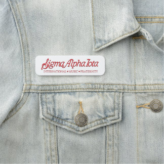 Sigma Alpha Iota Internationella Musiksyskonskap Namnbricka