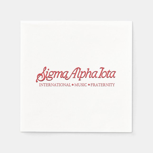 Sigma Alpha Iota Internationella Musiksyskonskap Pappersservett (Framsidan)
