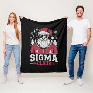Sigma Claus Cool Tomte Jul Rizz Rizzler Meme Fleecefilt