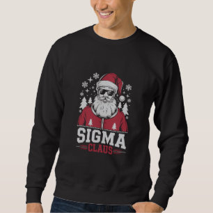 Sigma Claus Cool Tomte Jul Rizz Rizzler Meme Lång Ärmad Tröja