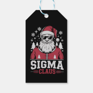 Sigma Claus Cool Tomte Jul Rizz Rizzler Meme Presentetikett