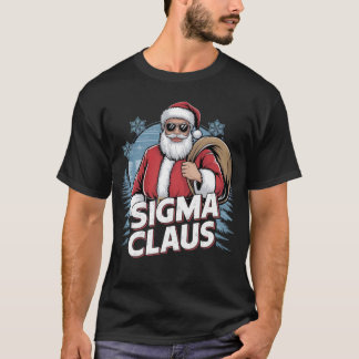 Sigma Claus Coola Jultomten Julafton Festive Famil T Shirt