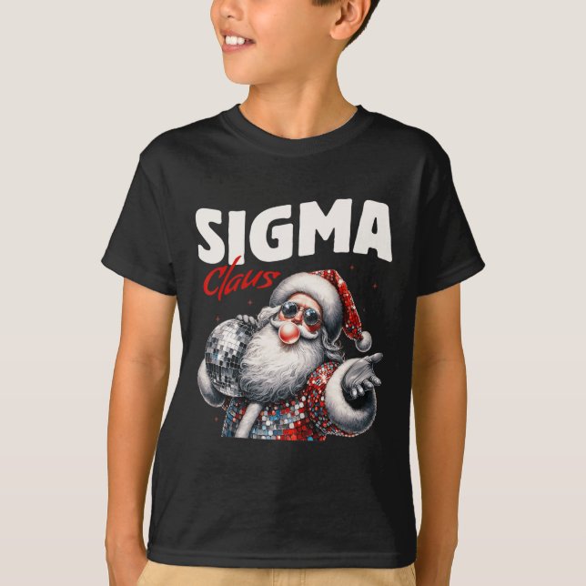 Sigma Claus Coola Santa Funny jul Julafton Meme B T Shirt (Framsida)